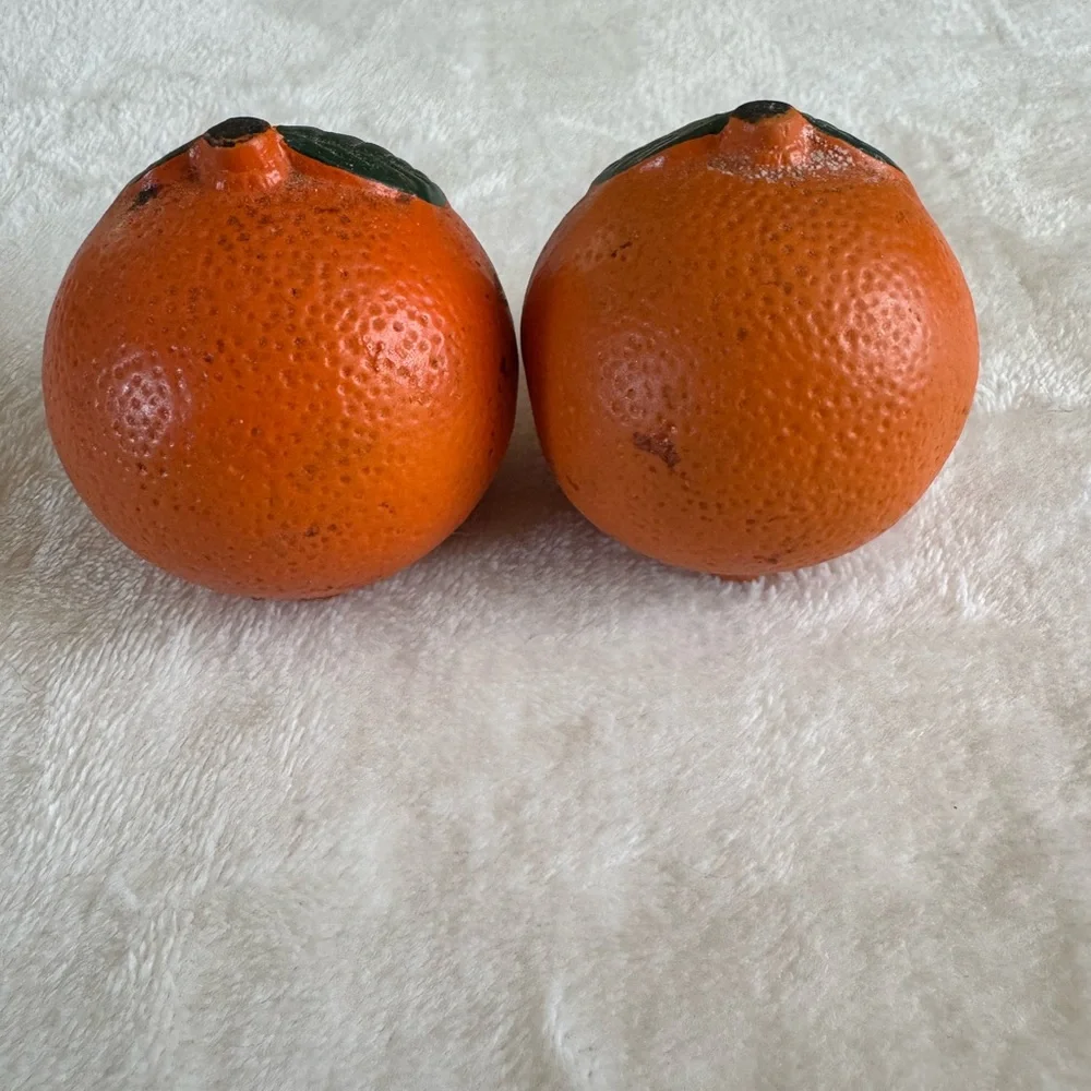 California Orange Salt and Pepper Shakers